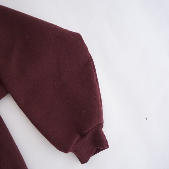 Vintage '90S Russell Athletic Maroon Blank Cotton Crewneck Sweater 2XL - Picture 3 of 7